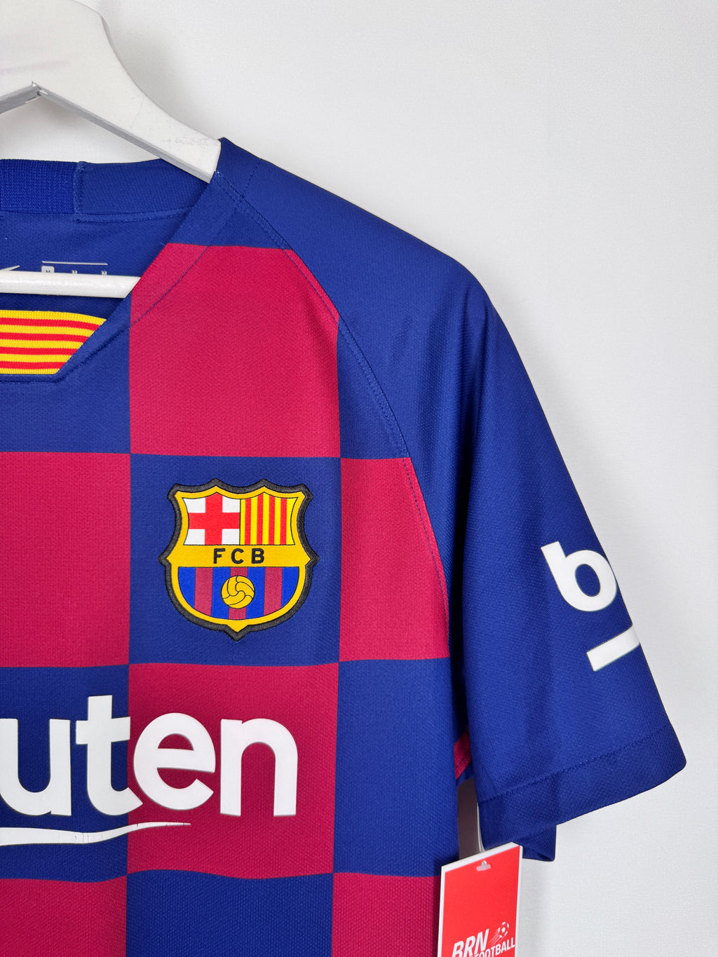 MAILLOT DE FOOTBALL BARCELONE 2019/2020 DOMICILE - LEO MESSI #10 (M)