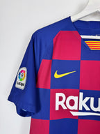 MAILLOT DE FOOTBALL BARCELONE 2019/2020 DOMICILE - LEO MESSI #10 (M)