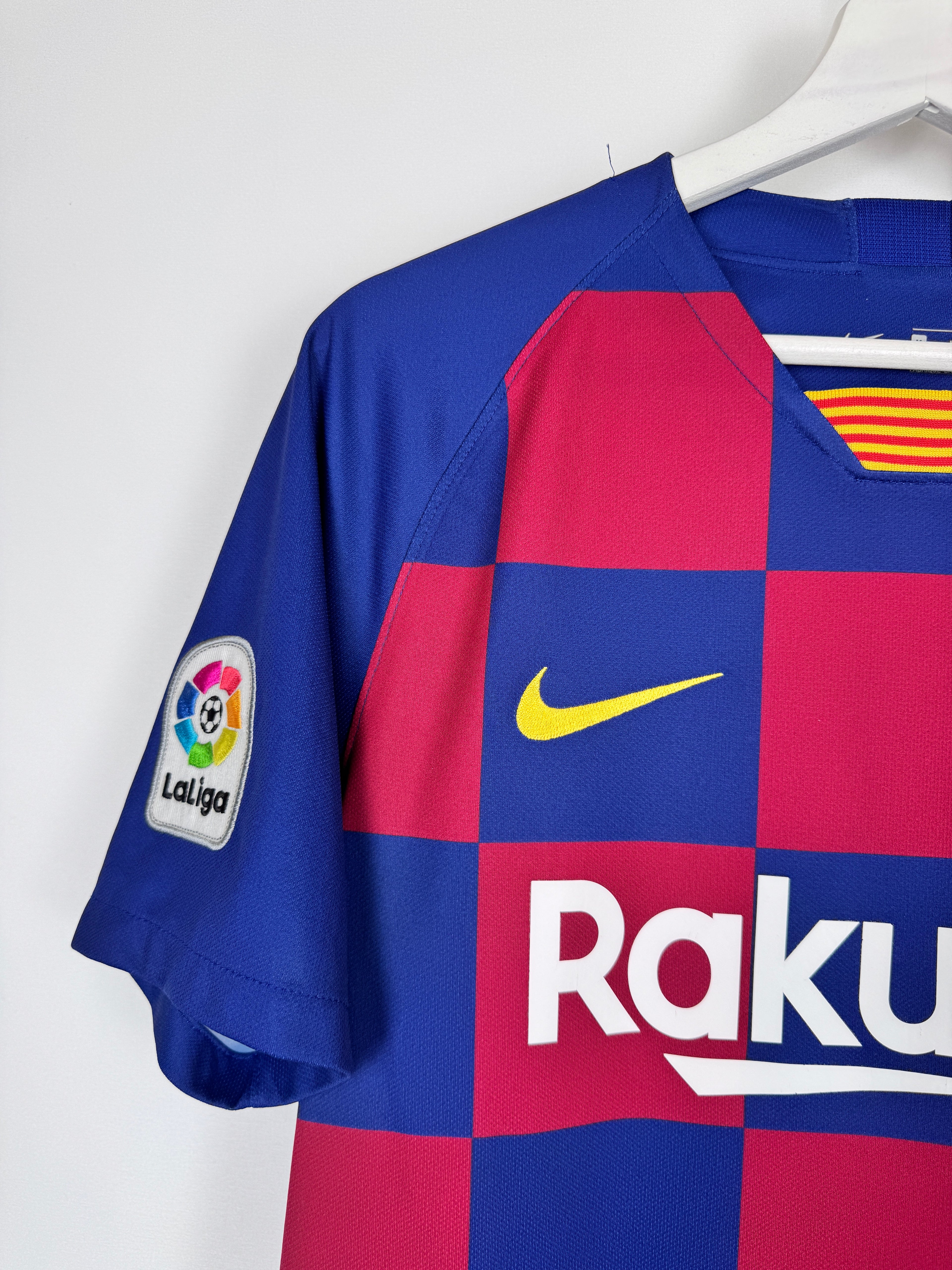 MAILLOT DE FOOTBALL BARCELONE 2019/2020 DOMICILE - LEO MESSI #10 (M)
