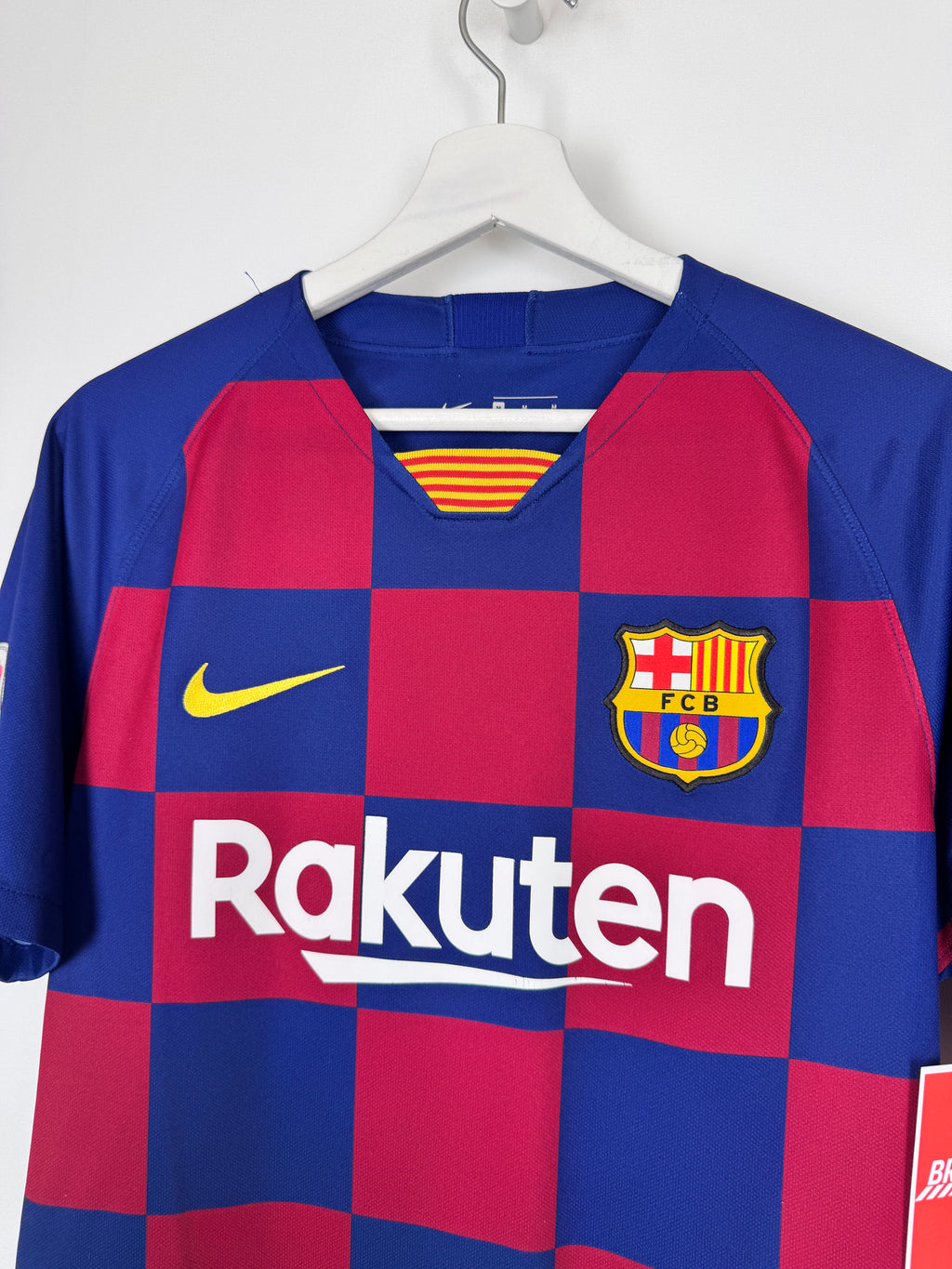 MAILLOT DE FOOTBALL BARCELONE 2019/2020 DOMICILE - LEO MESSI #10 (M)