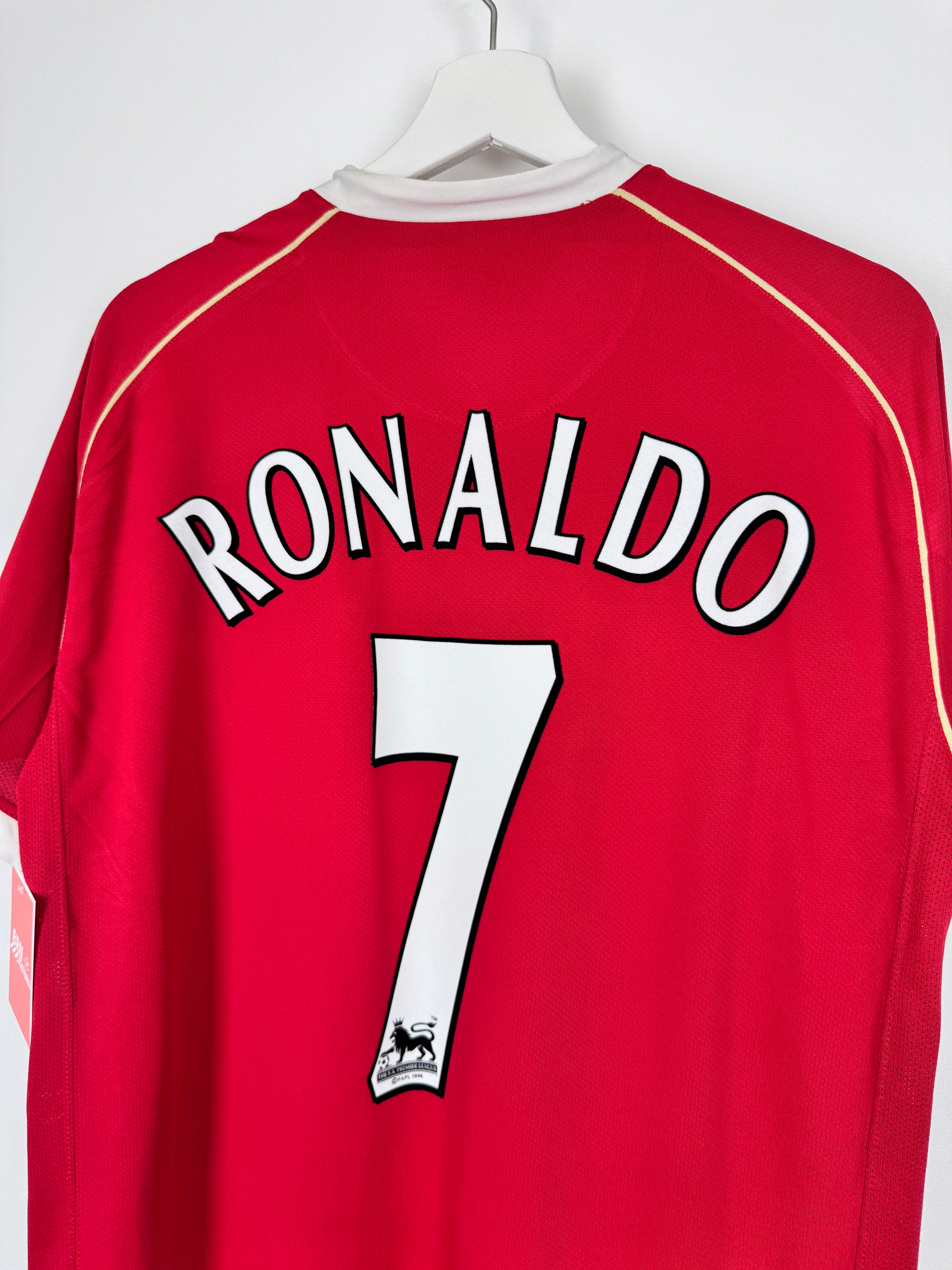 MAILLOT DE FOOTBALL MANCHESTER UNITED 2006/2007 DOMICILE - CRISTIANO RONALDO #7 VELVET (L)