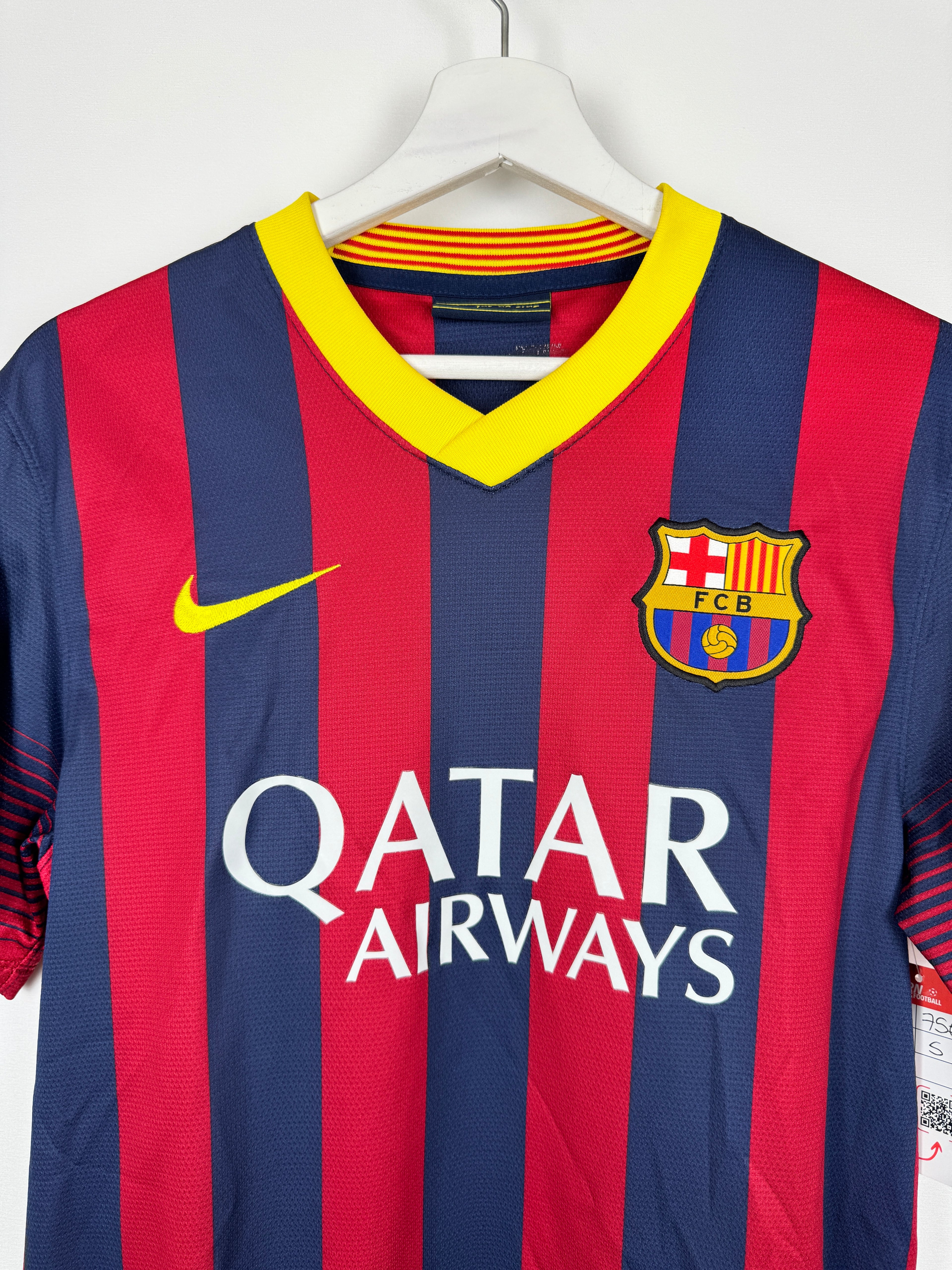 FOOTBALL JERSEY BARCELONA 2013/2014 HOME - NEYMAR JR #11 (S)