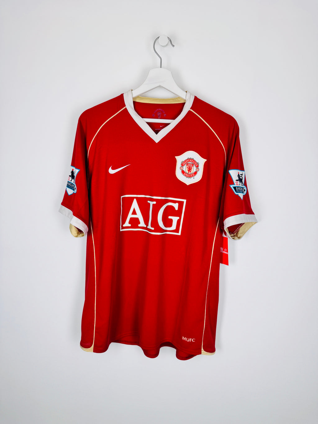 MAILLOT DE FOOTBALL MANCHESTER UNITED 2006/2007 DOMICILE - CRISTIANO RONALDO #7 VELVET (L)