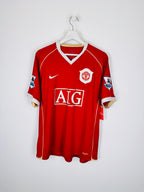 MAILLOT DE FOOTBALL MANCHESTER UNITED 2006/2007 DOMICILE - CRISTIANO RONALDO #7 VELVET (L)