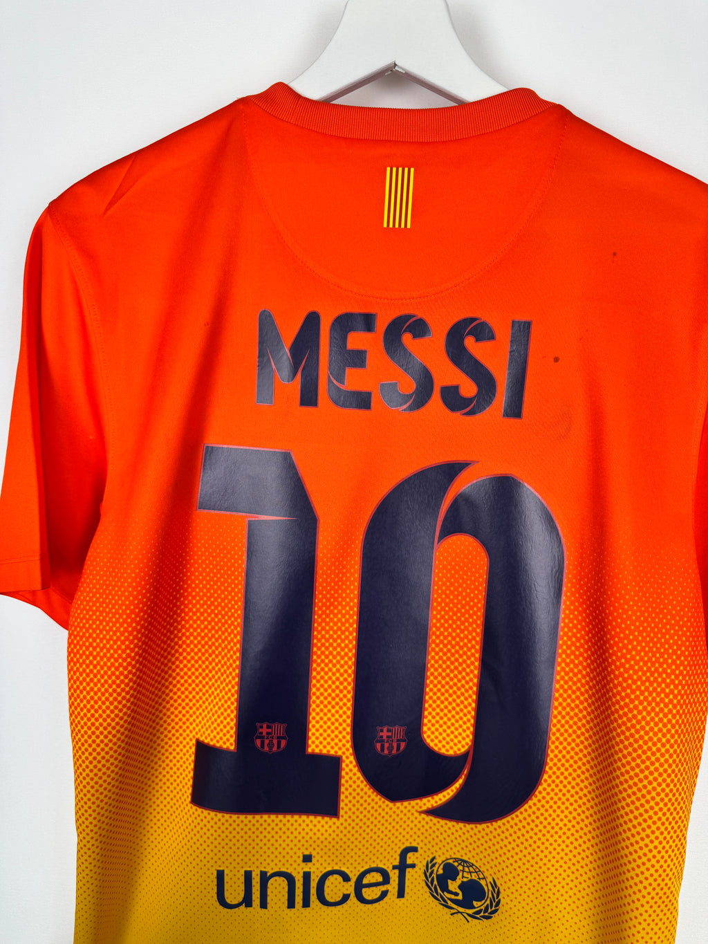 BARCELONA 2012/2013 AWAY FOOTBALL JERSEY - MESSI #10 (S)