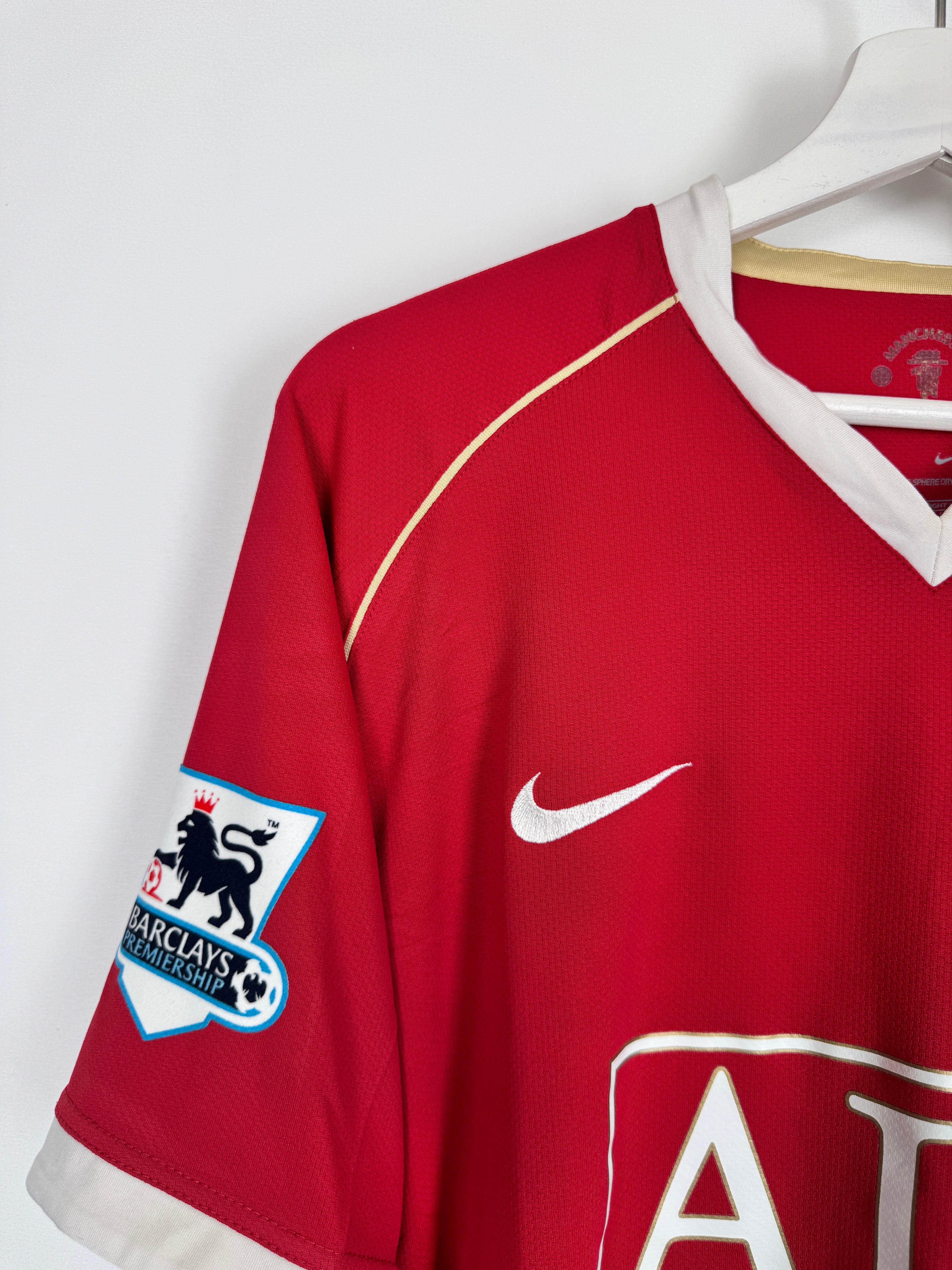 MAILLOT DE FOOTBALL MANCHESTER UNITED 2006/2007 DOMICILE - CRISTIANO RONALDO #7 VELVET (L)