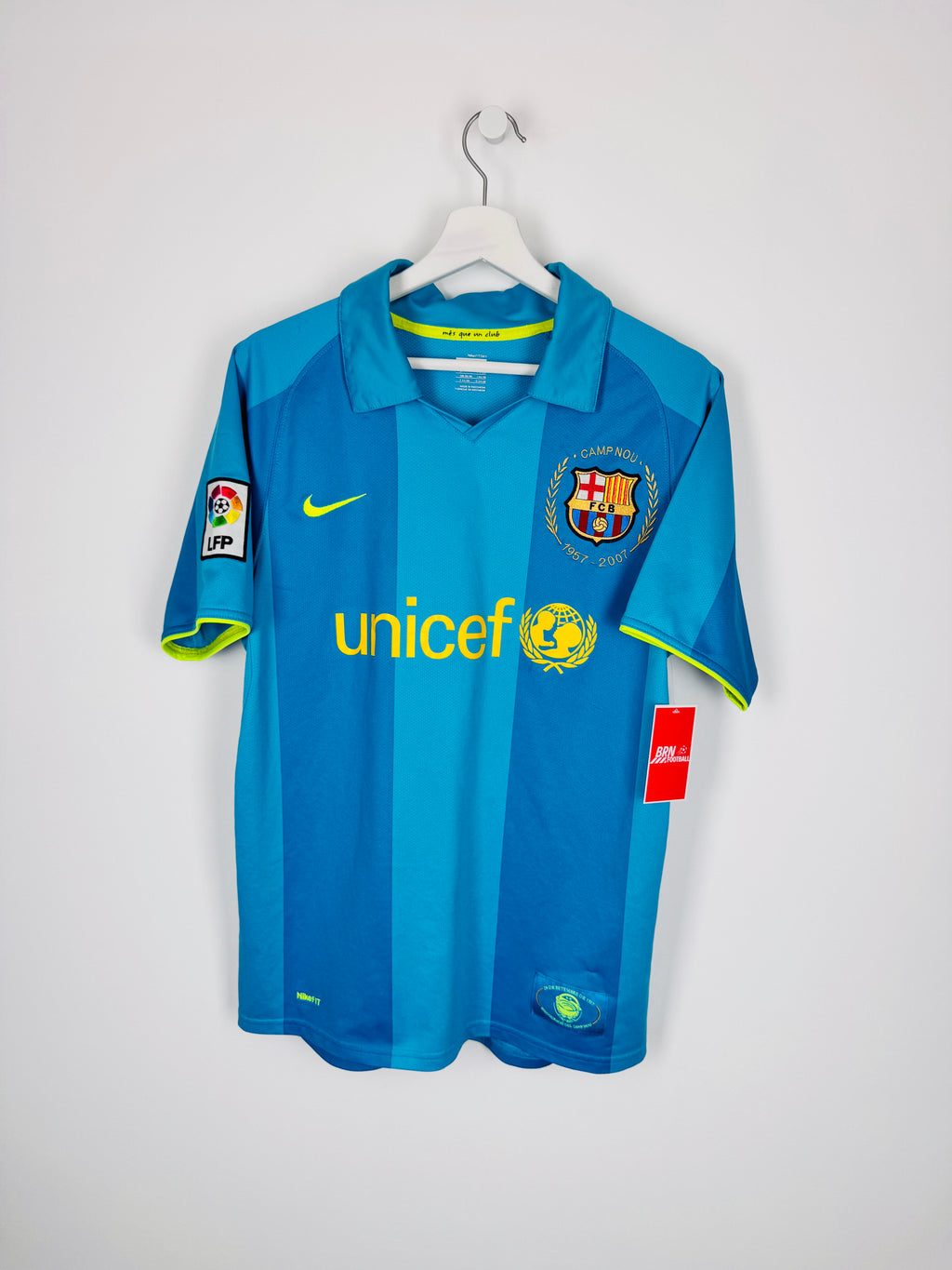 MAILLOT DE FOOTBALL BARCELONE 2007/2009 EXTÉRIEUR - RONALDINHO #10 (S)
