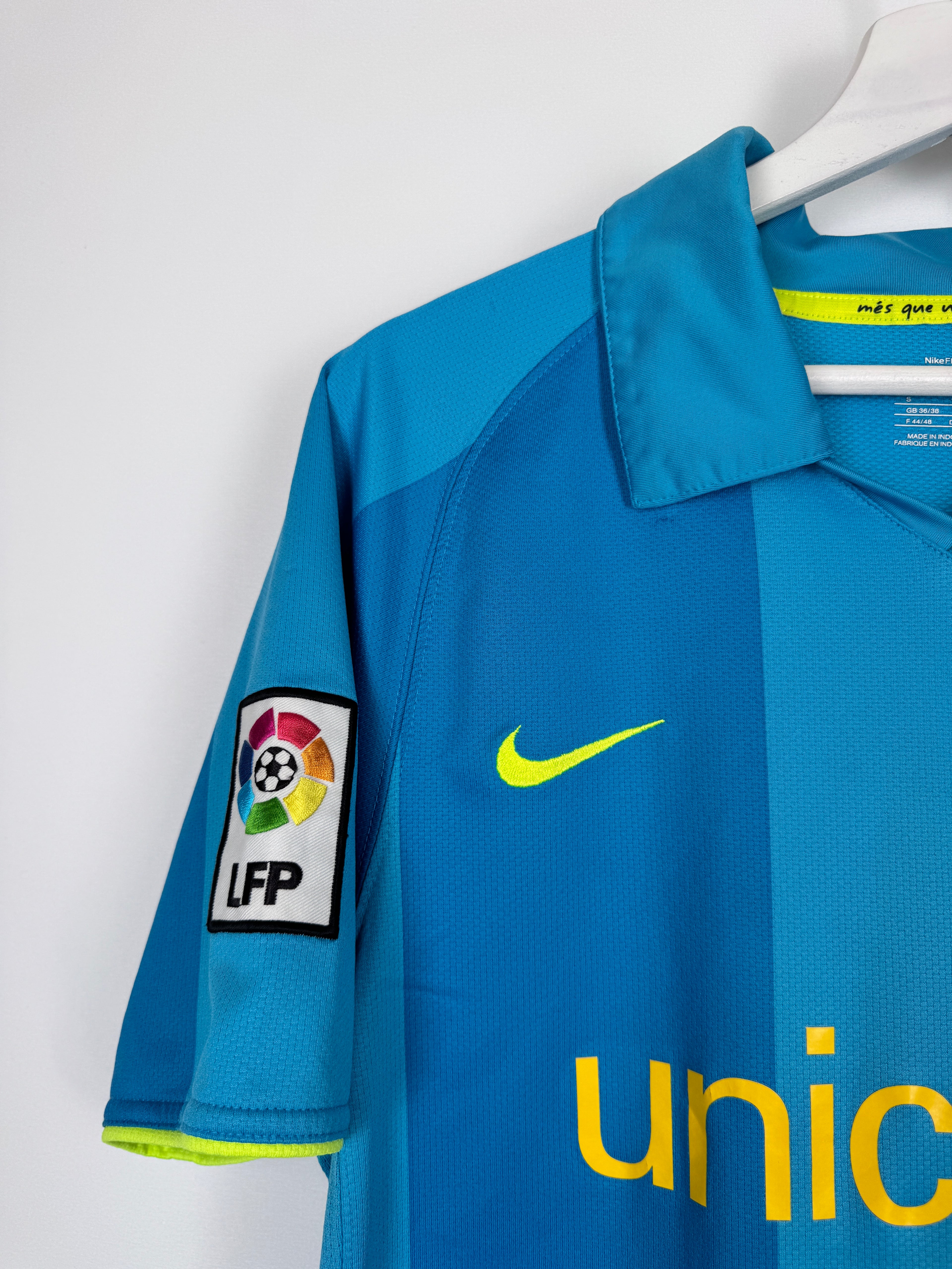 MAILLOT DE FOOTBALL BARCELONE 2007/2009 EXTÉRIEUR - RONALDINHO #10 (S)