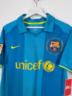 MAILLOT DE FOOTBALL BARCELONE 2007/2009 EXTÉRIEUR - RONALDINHO #10 (S)