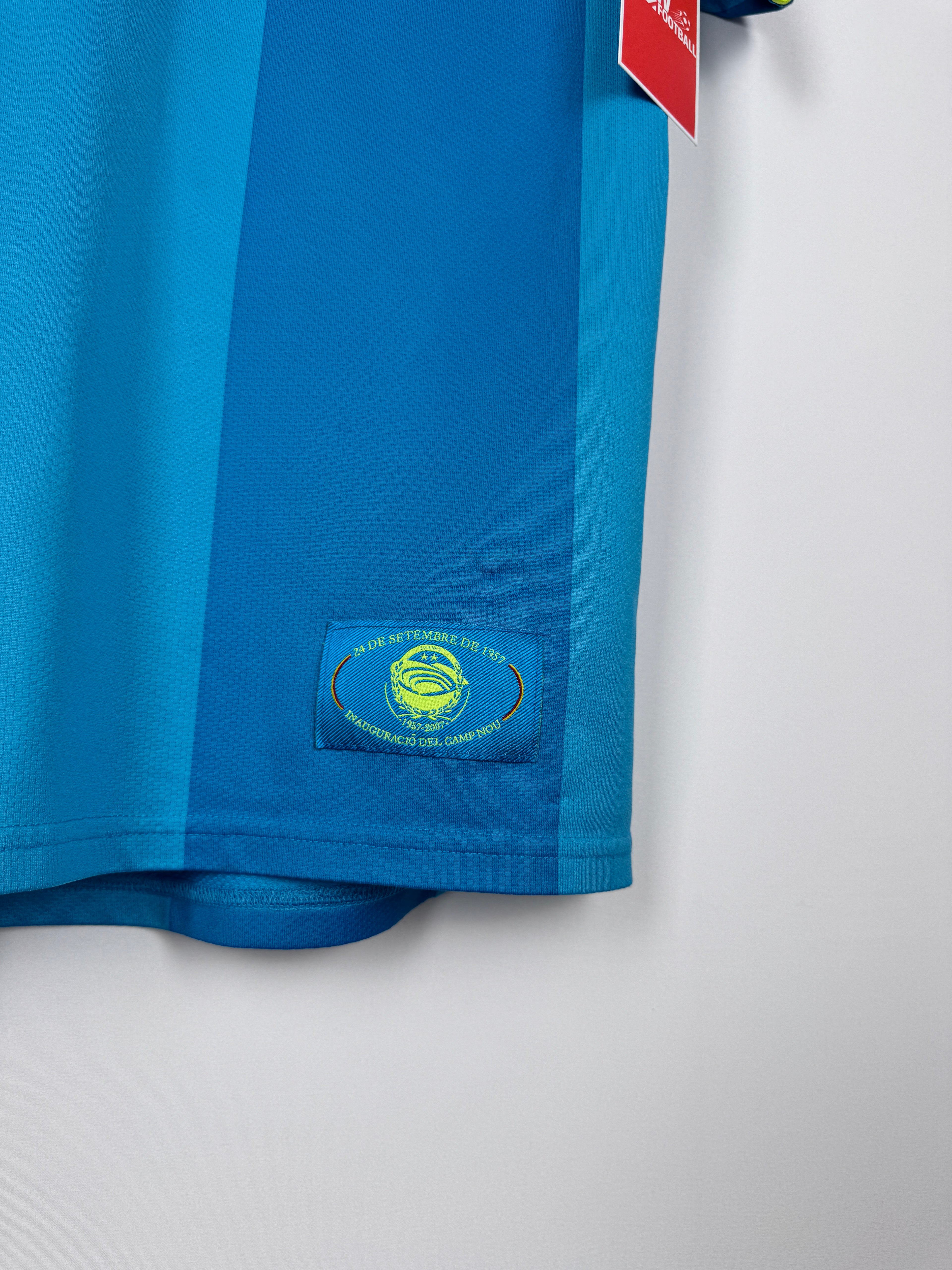 MAILLOT DE FOOTBALL BARCELONE 2007/2009 EXTÉRIEUR - RONALDINHO #10 (S)