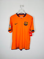 BARCELONA FOOTBALL SHIRT 2006/2008 AWAY - RONALDINHO #10 (M)