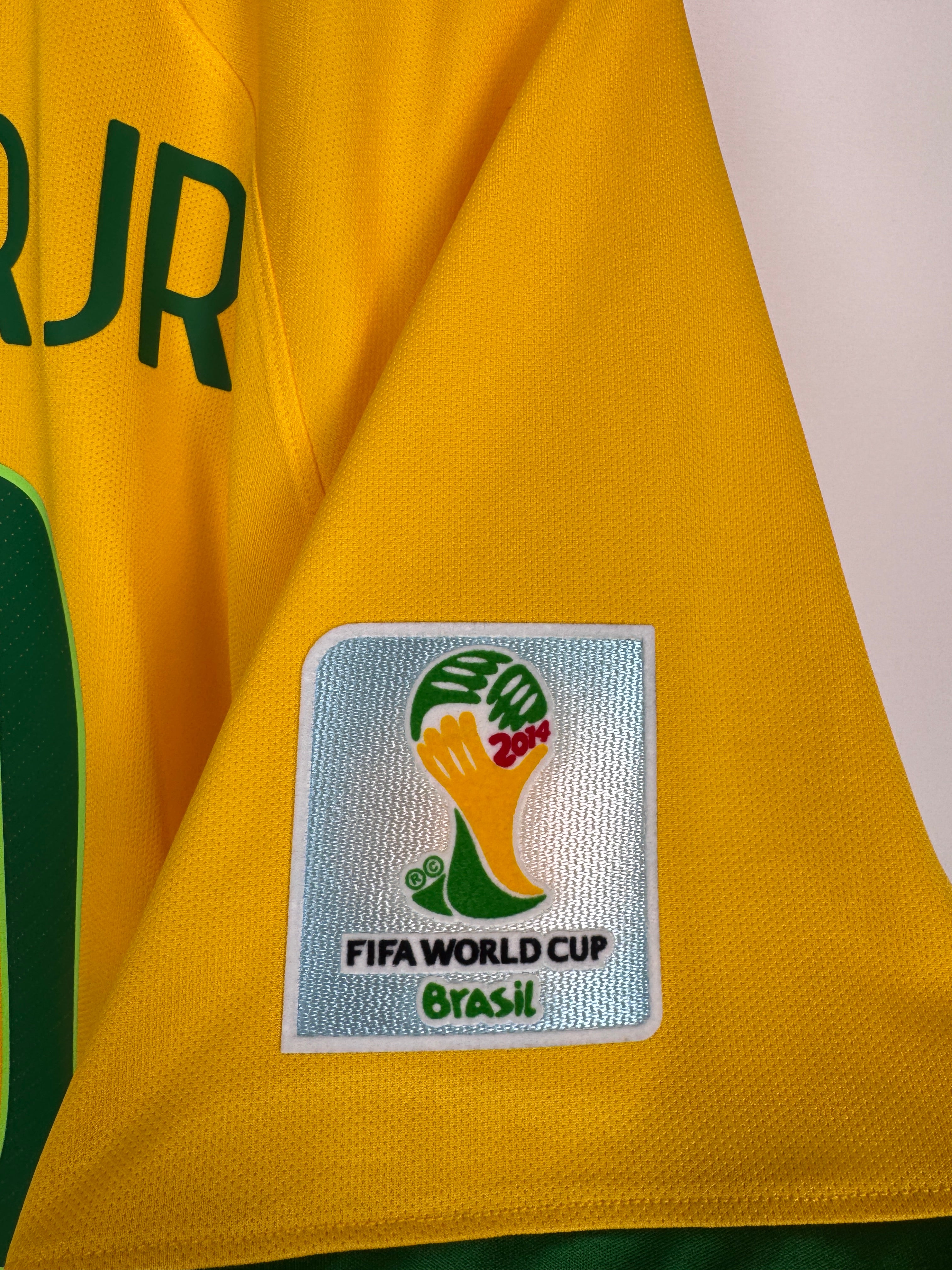 MAILLOT DE FOOTBALL BRÉSIL 2014 DOMICILE - NEYMAR JR #10 (XL)