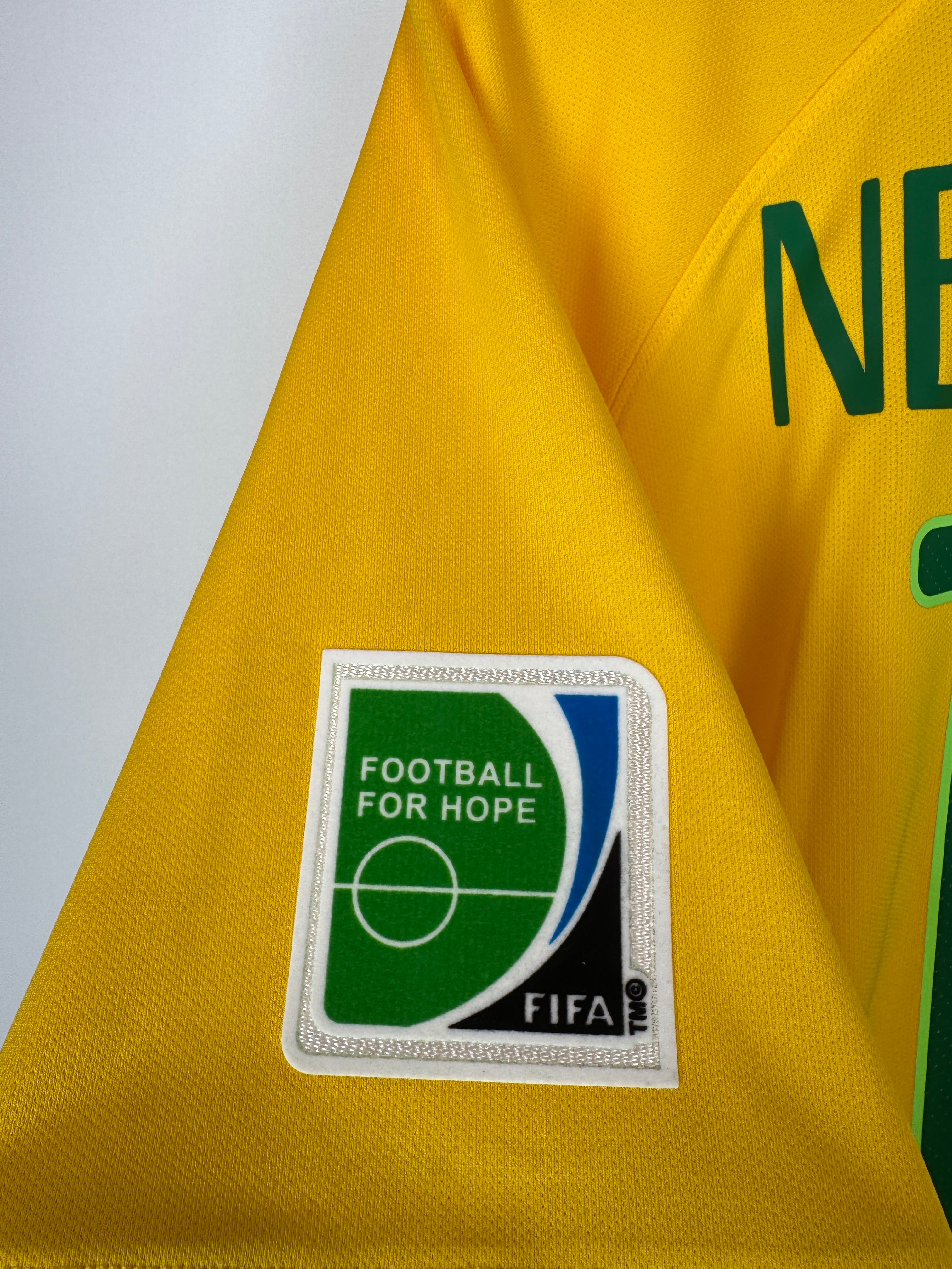 MAILLOT DE FOOTBALL BRÉSIL 2014 DOMICILE - NEYMAR JR #10 (XL)