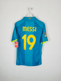 BARCELONA FOOTBALL SHIRT 2007/2008 AWAY - MESSI #19 (S)