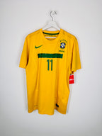 MAILLOT DE FOOTBALL BRÉSIL 2011 DOMICILE - NEYMAR JR #11 (L)
