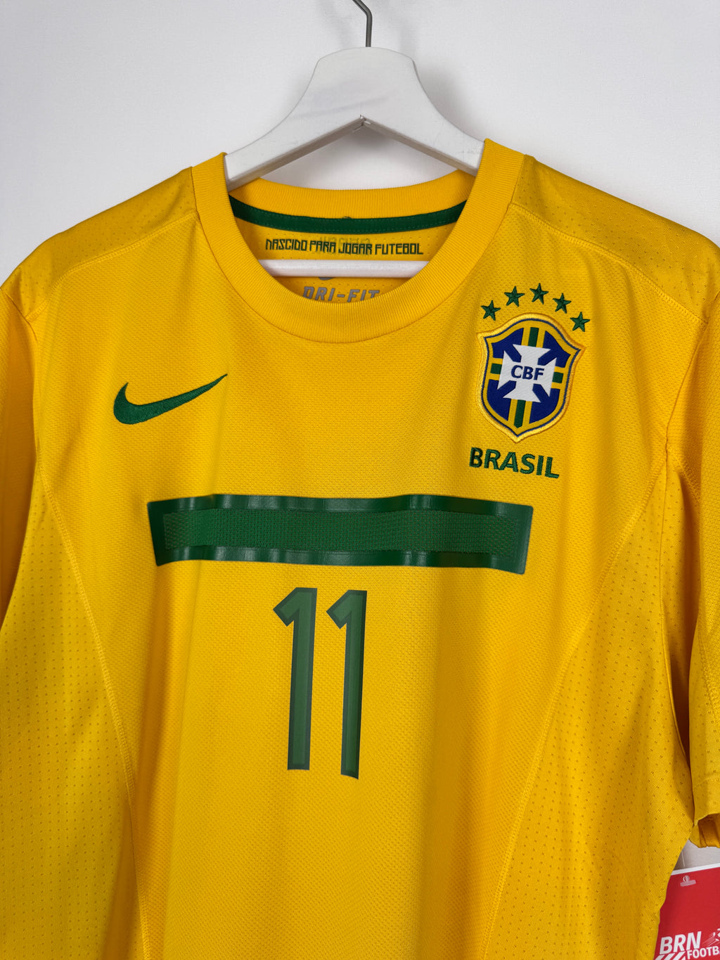 MAILLOT DE FOOTBALL BRÉSIL 2011 DOMICILE - NEYMAR JR #11 (L)