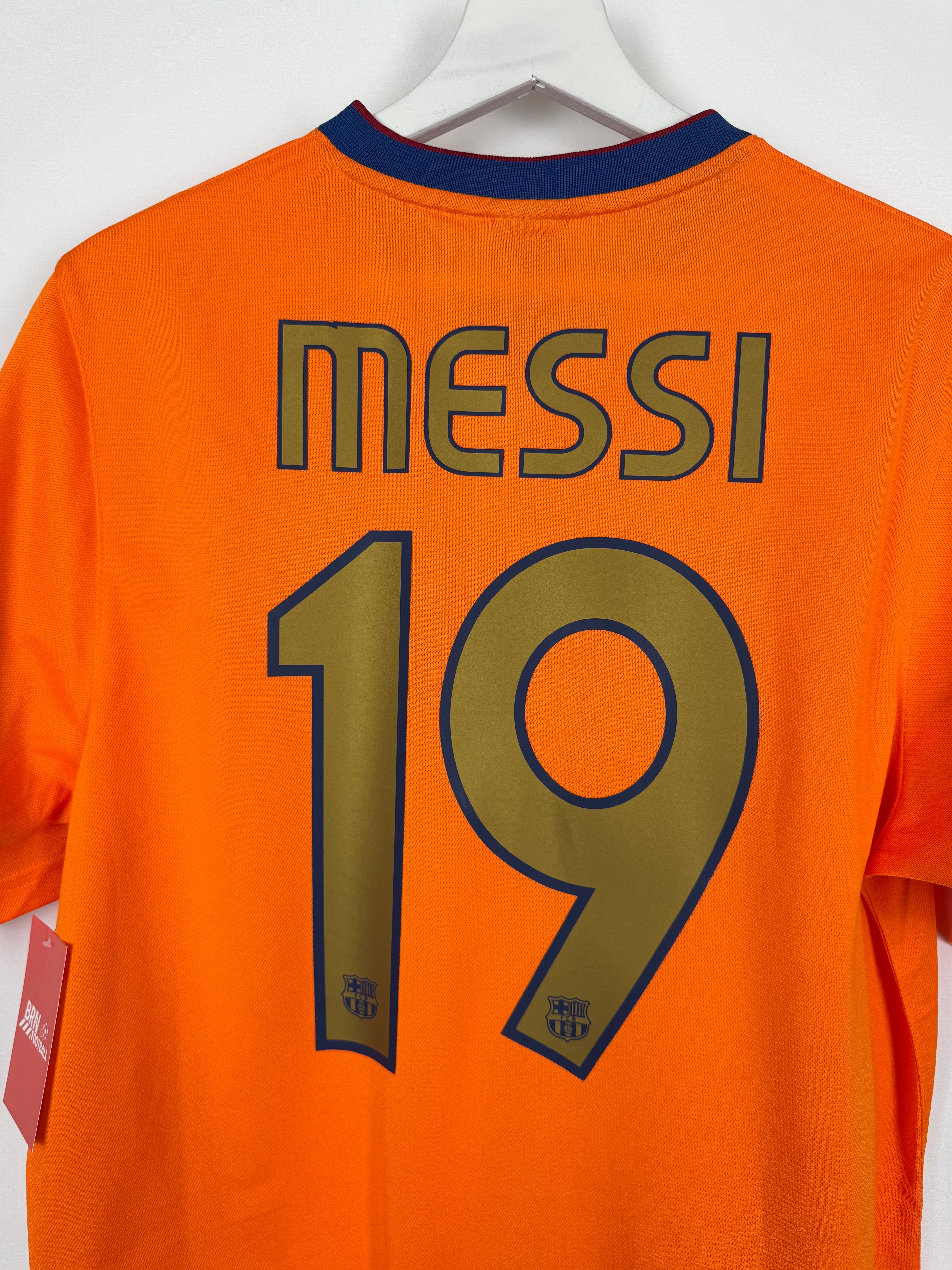 BARCELONA 2006/2008 AWAY FOOTBALL JERSEY - MESSI #19 (M)