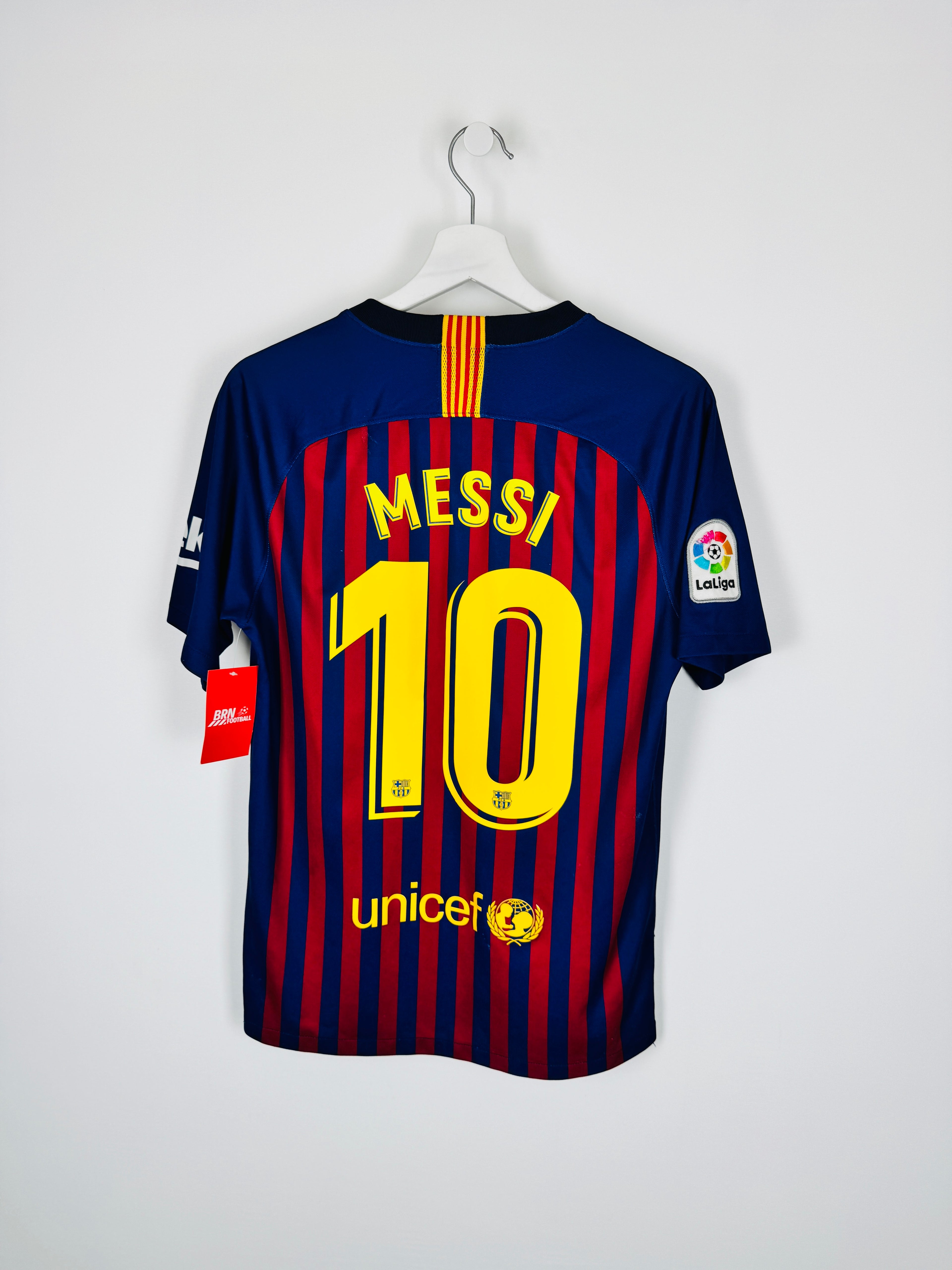 FOOTBALL JERSEY BARCELONA 2018/2019 HOME - MESSI #10 (S)