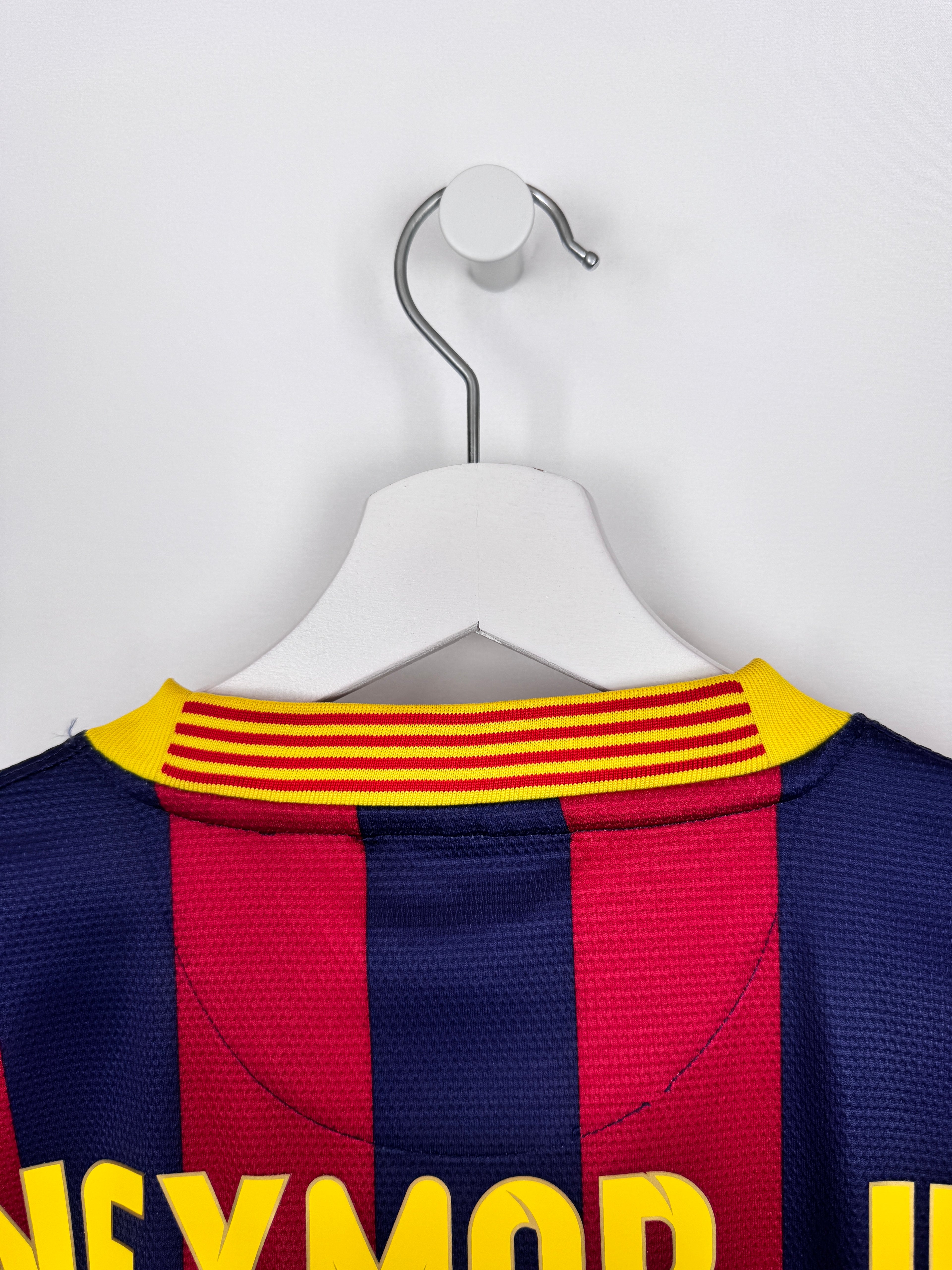 MAILLOT DE FOOTBALL BARCELONE 2013/2014 DOMICILE - NEYMAR JR #11 (S)