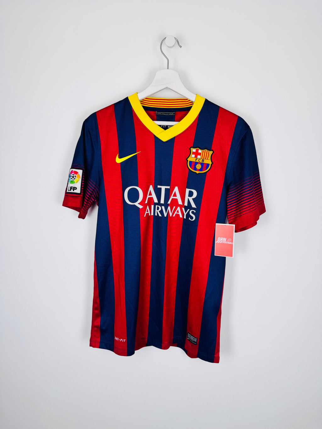 MAILLOT DE FOOTBALL BARCELONE 2013/2014 DOMICILE - NEYMAR JR #11 (S)