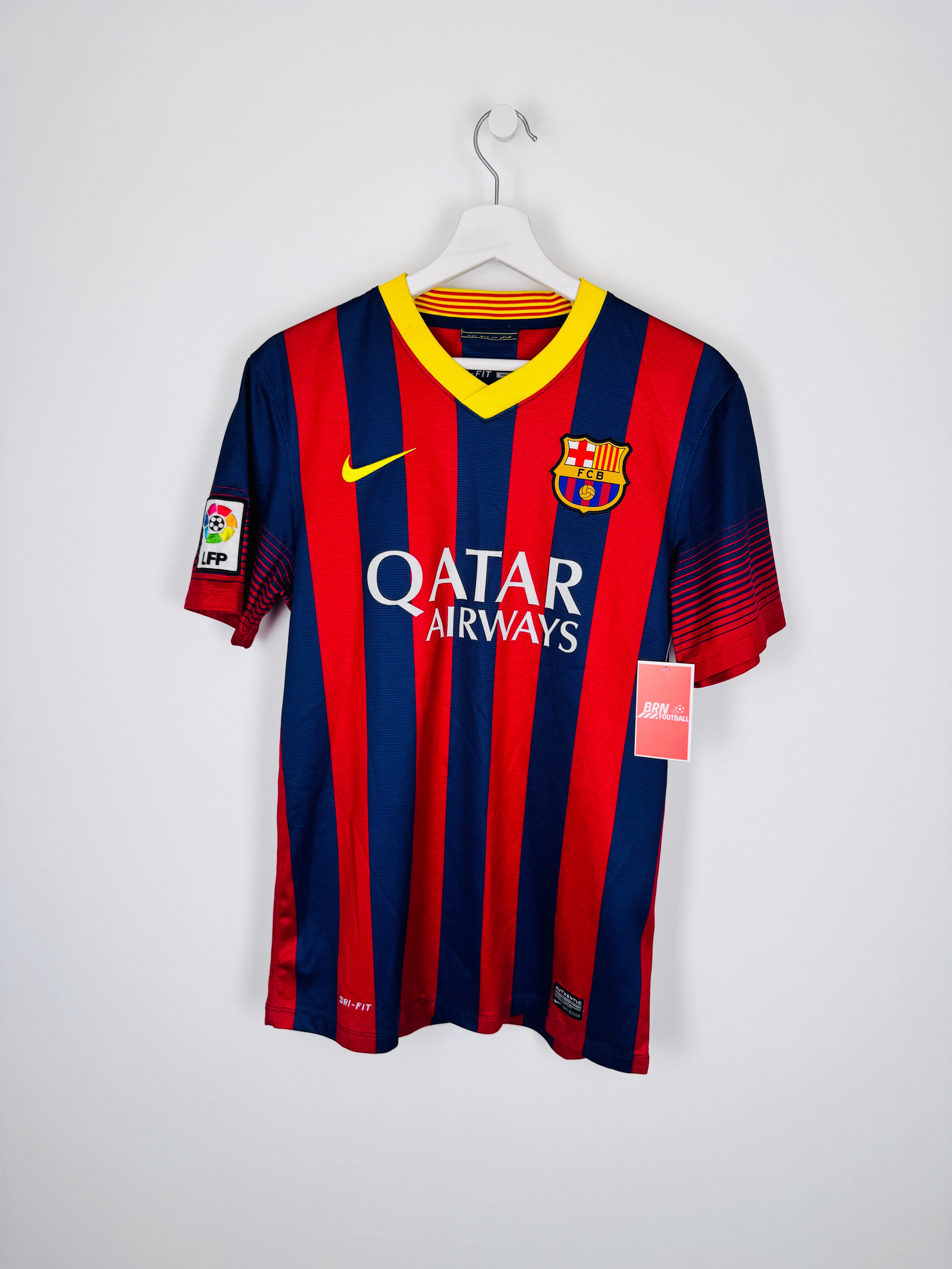 MAILLOT DE FOOTBALL BARCELONE 2013/2014 DOMICILE - NEYMAR JR #11 (S)