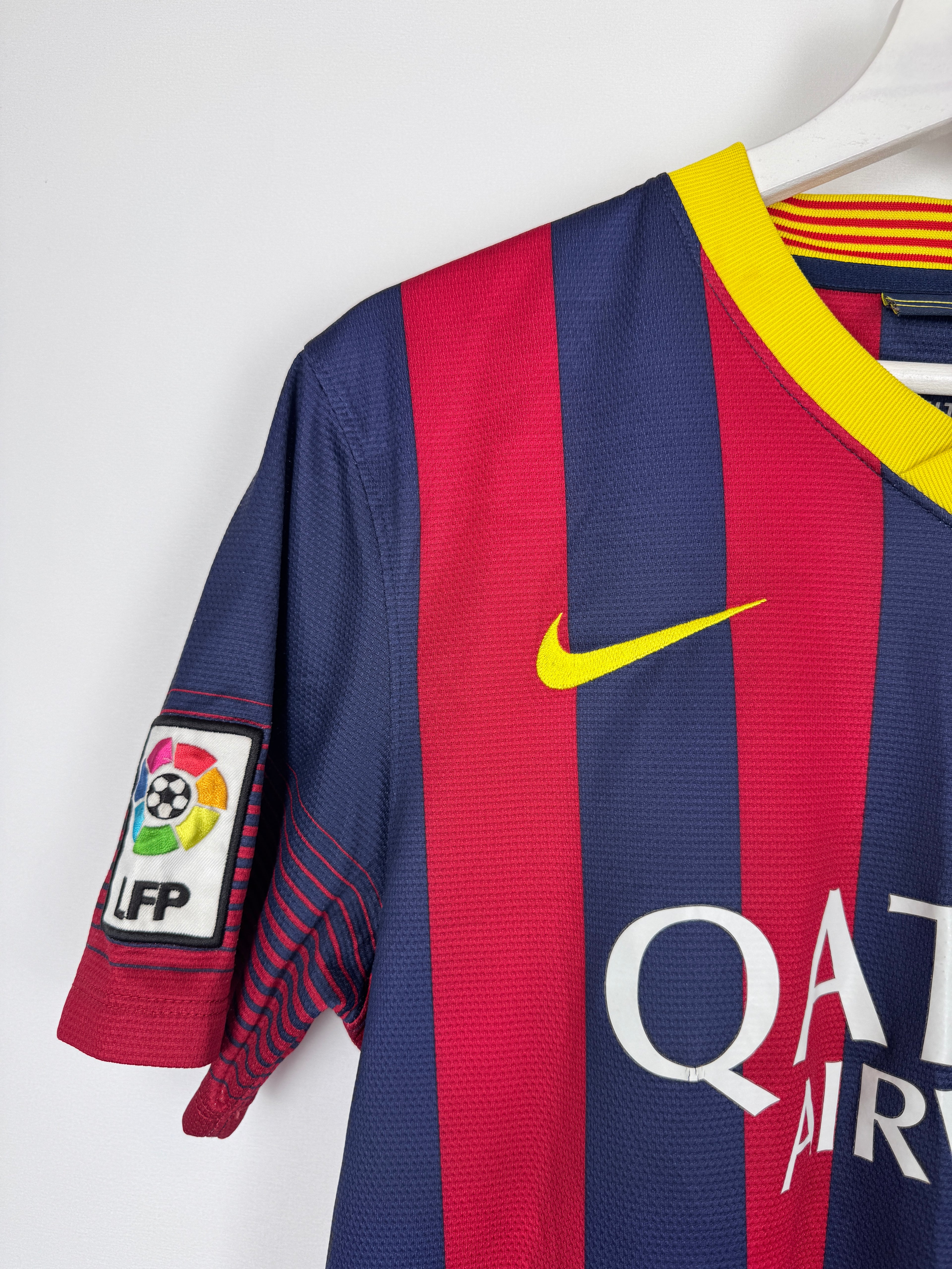MAILLOT DE FOOTBALL BARCELONE 2013/2014 DOMICILE - NEYMAR JR #11 (S)