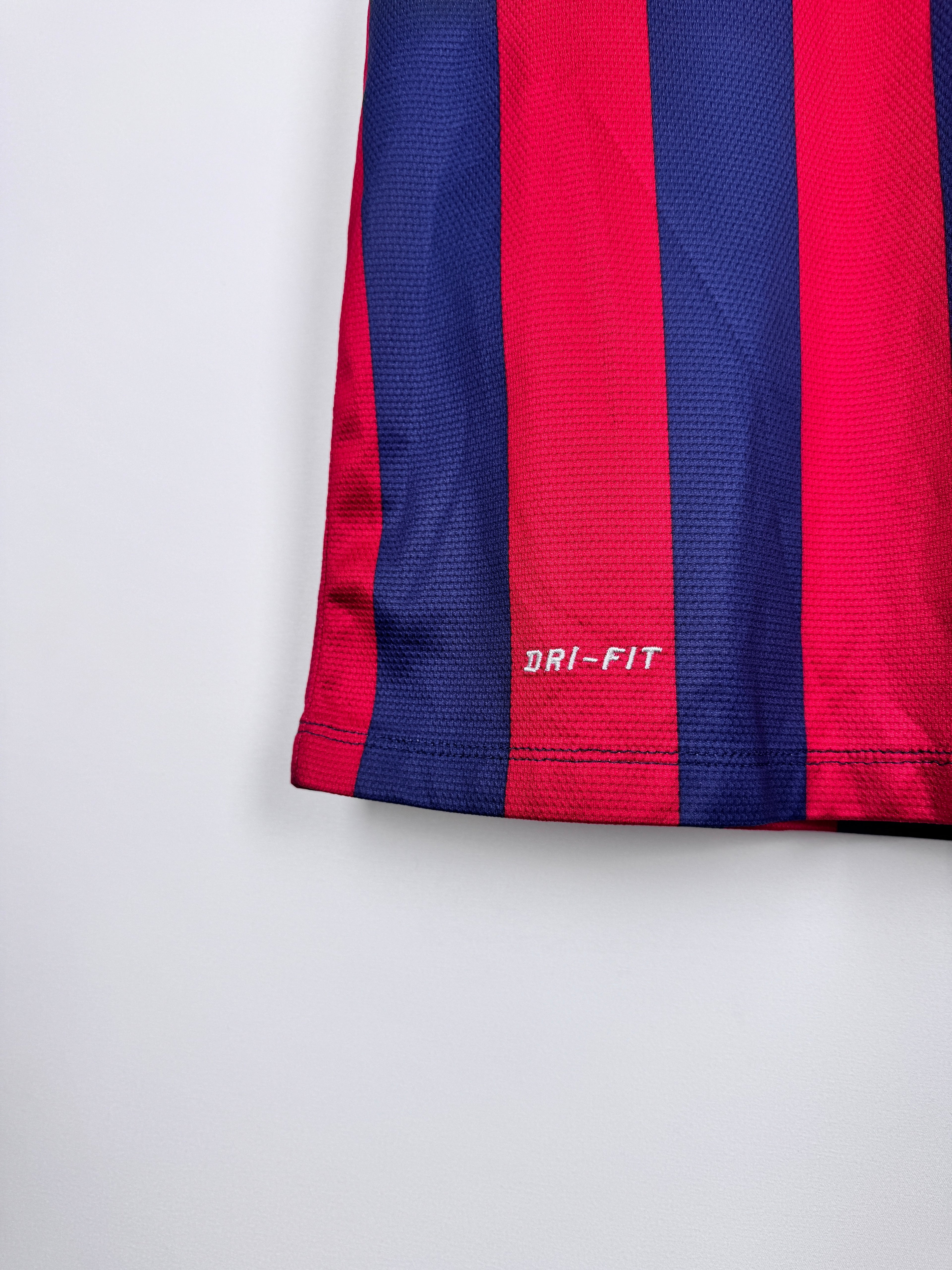 MAILLOT DE FOOTBALL BARCELONE 2013/2014 DOMICILE - NEYMAR JR #11 (S)