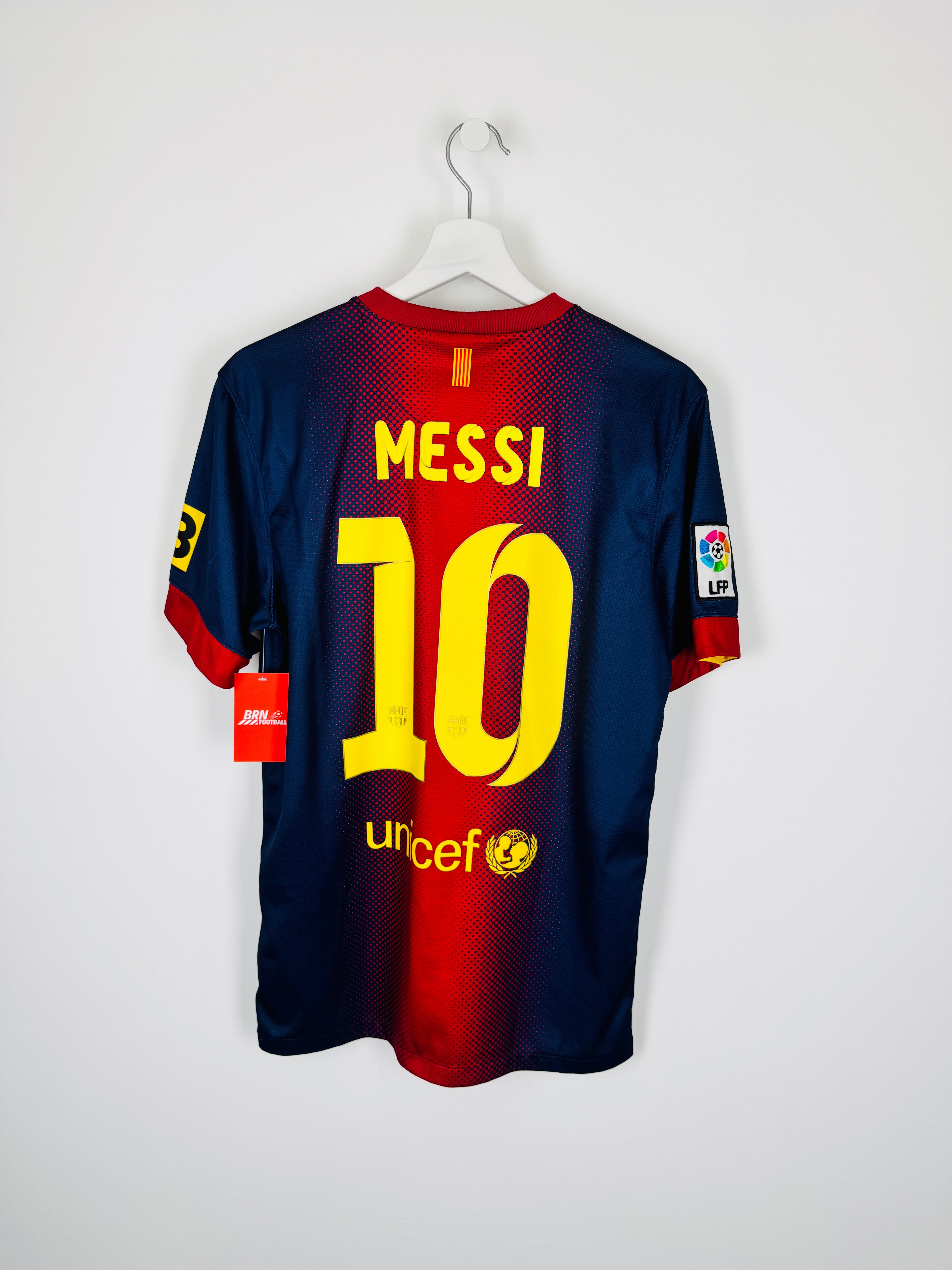 BARCELONA 2012/2013 HOME FOOTBALL JERSEY - MESSI #10 (S)