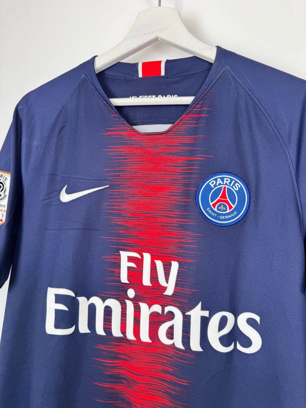 PSG FOOTBALL JERSEY 1997/1998 HOME - NGOTTY #4 (S)