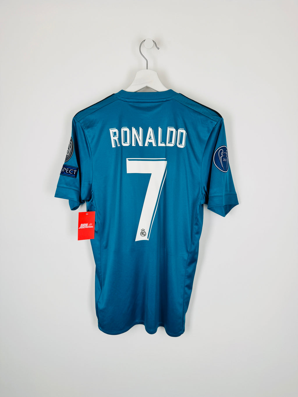 REAL MADRID 2017/2018 THIRD FOOTBALL SHIRT - RONALDO #7 (S)