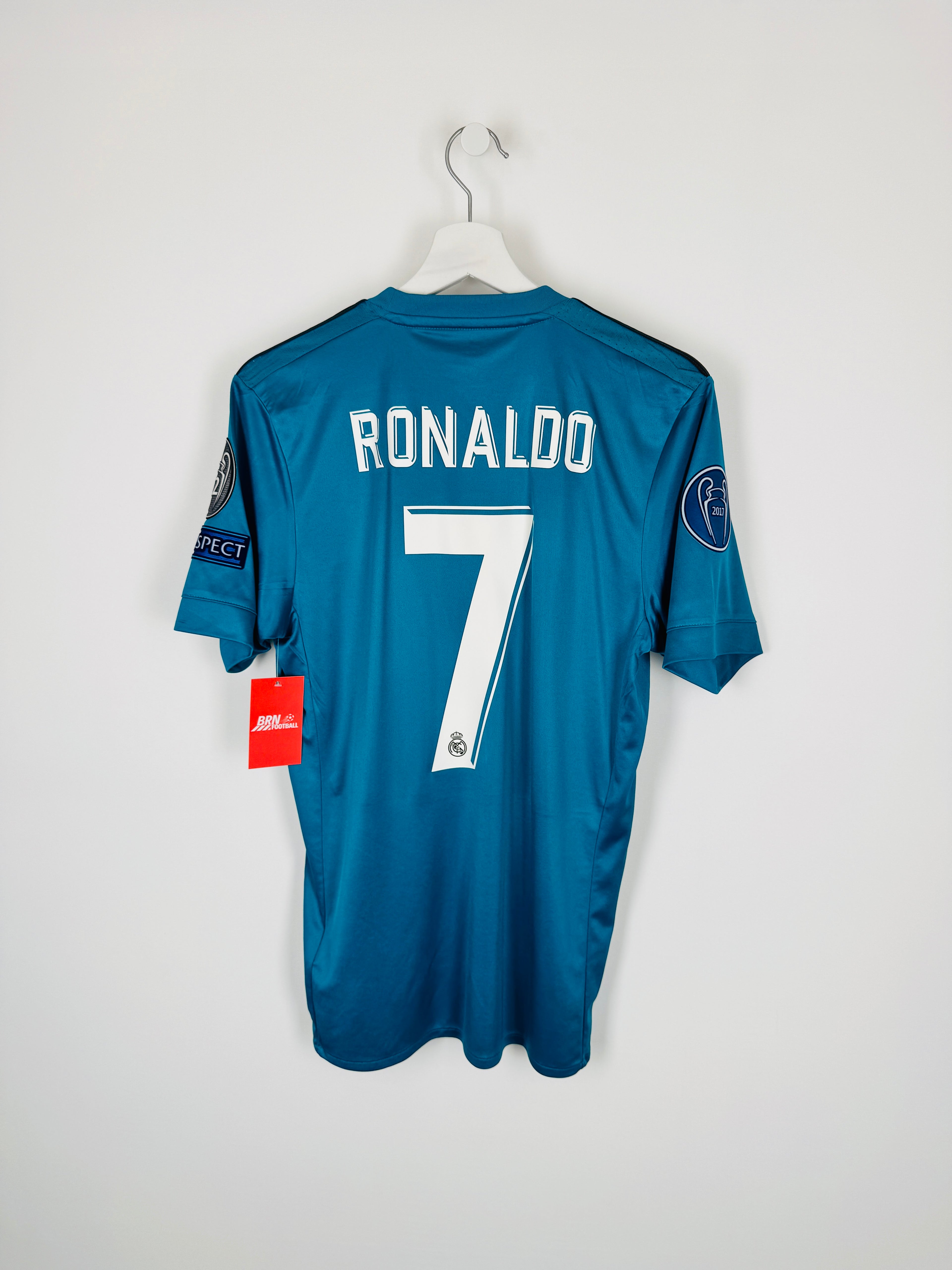 REAL MADRID 2017/2018 THIRD FOOTBALL SHIRT - RONALDO #7 (S)