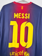 MAILLOT DE FOOTBALL BARCELONE 2012/2013 DOMICILE - LEO MESSI #10 (XL)