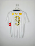 REAL MADRID 2022/2023 HOME FOOTBALL JERSEY - BENZEMA #9 BALLON D'OR (S)