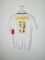 REAL MADRID 2022/2023 HOME FOOTBALL JERSEY - BENZEMA #9 BALLON D'OR (S)