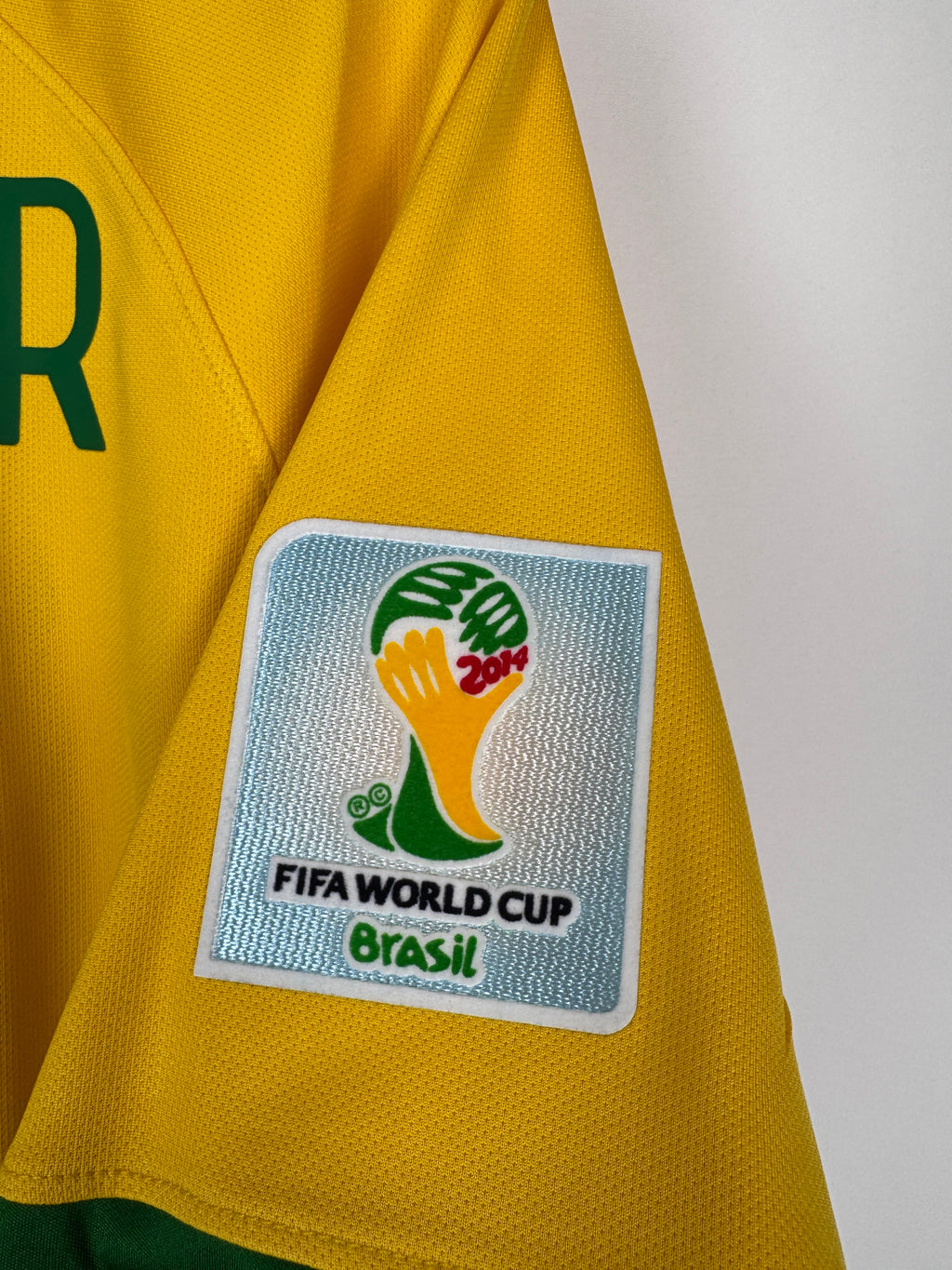 MAILLOT DE FOOTBALL BRÉSIL 2014 DOMICILE - NEYMAR JR #10 (L)