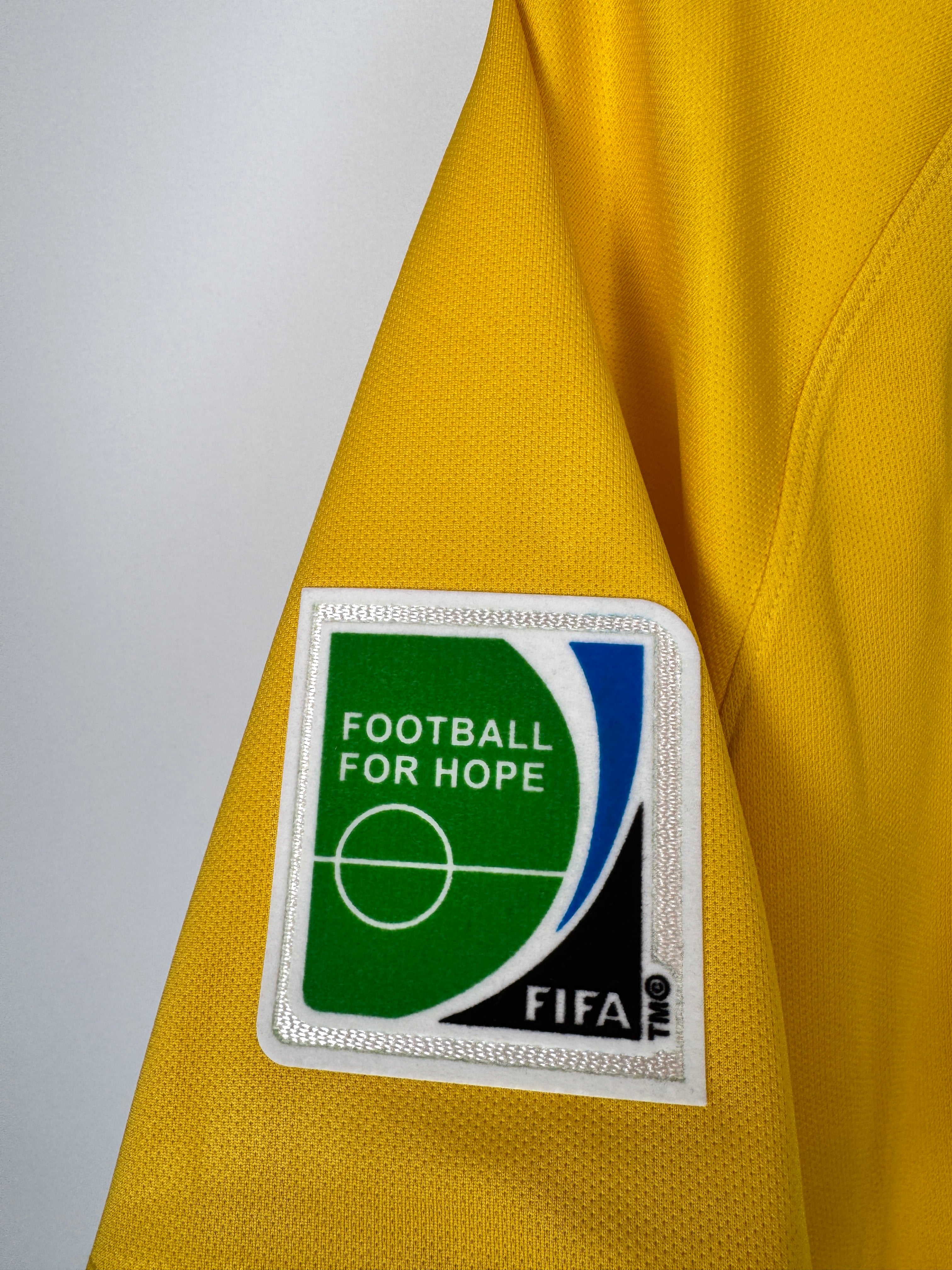 MAILLOT DE FOOTBALL BRÉSIL 2014 DOMICILE - NEYMAR JR #10 (L)