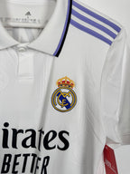 REAL MADRID 2022/2023 HOME FOOTBALL JERSEY - BENZEMA #9 BALLON D'OR (S)
