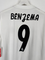 REAL MADRID 2018/2019 HOME FOOTBALL JERSEY - BENZEMA #9 (L)