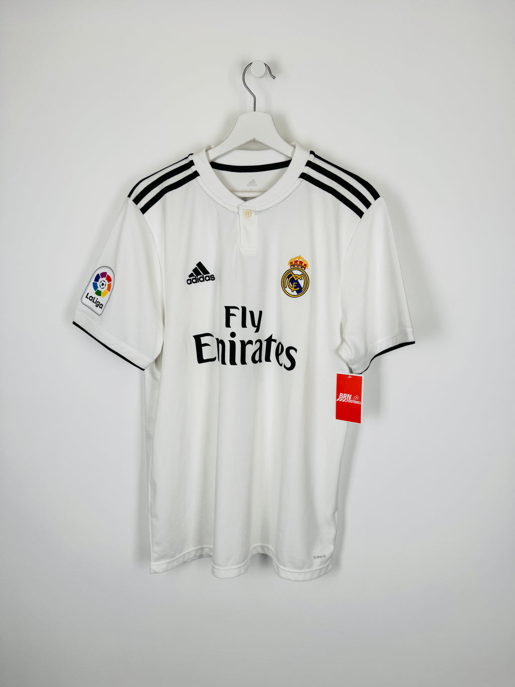 REAL MADRID 2018/2019 HOME FOOTBALL JERSEY - BENZEMA #9 (L)