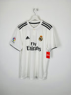 REAL MADRID 2018/2019 HOME FOOTBALL JERSEY - BENZEMA #9 (L)