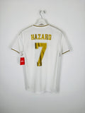 REAL MADRID 2019/2020 HOME FOOTBALL JERSEY - HAZARD #7 (S)