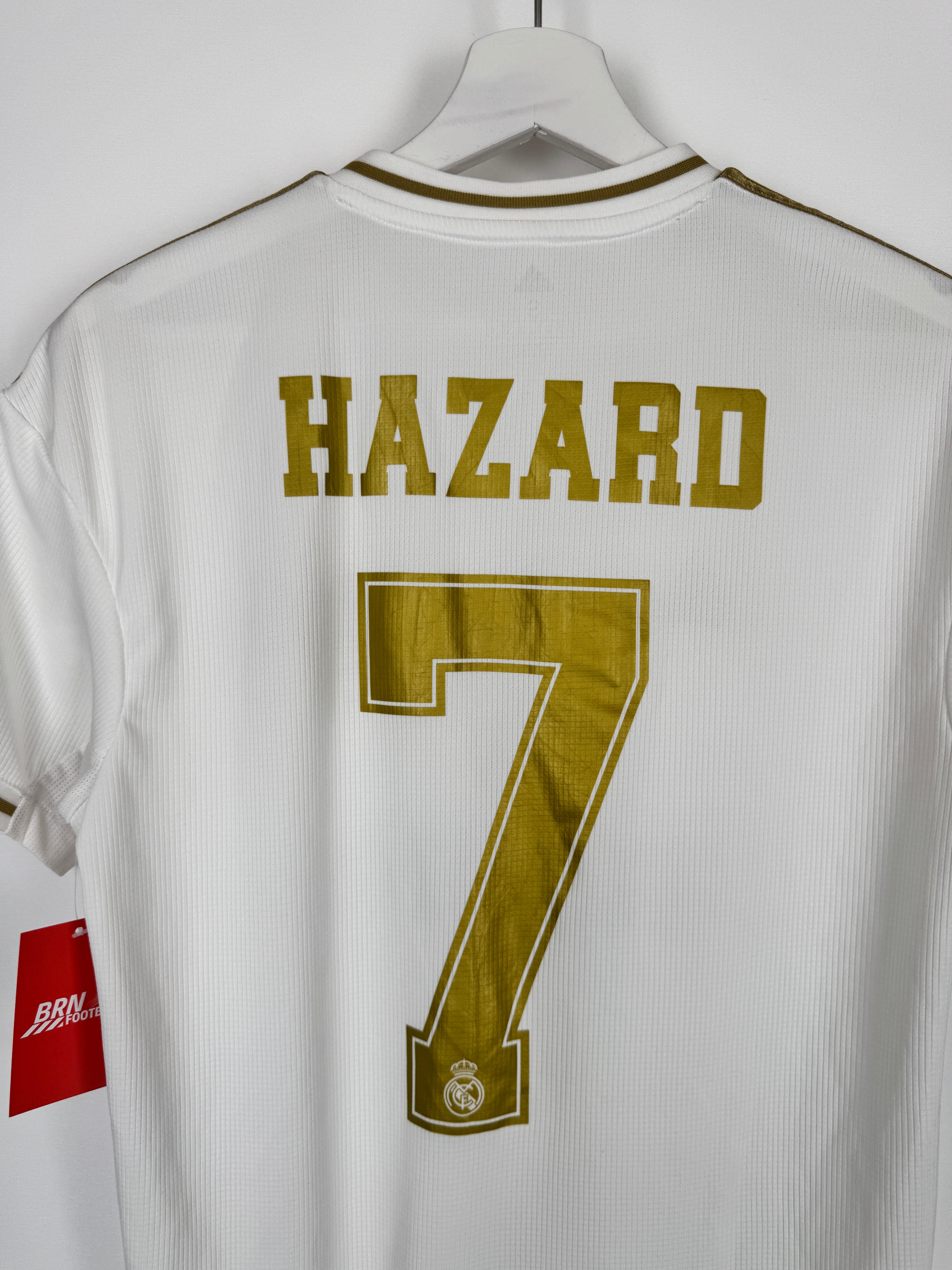 REAL MADRID 2019/2020 HOME FOOTBALL JERSEY - HAZARD #7 (S)
