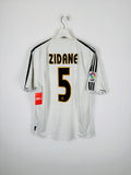 REAL MADRID 2003/2004 HOME FOOTBALL SHIRT - ZIDANE #5 (M)