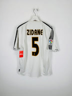 REAL MADRID 2003/2004 HOME FOOTBALL SHIRT - ZIDANE #5 (M)