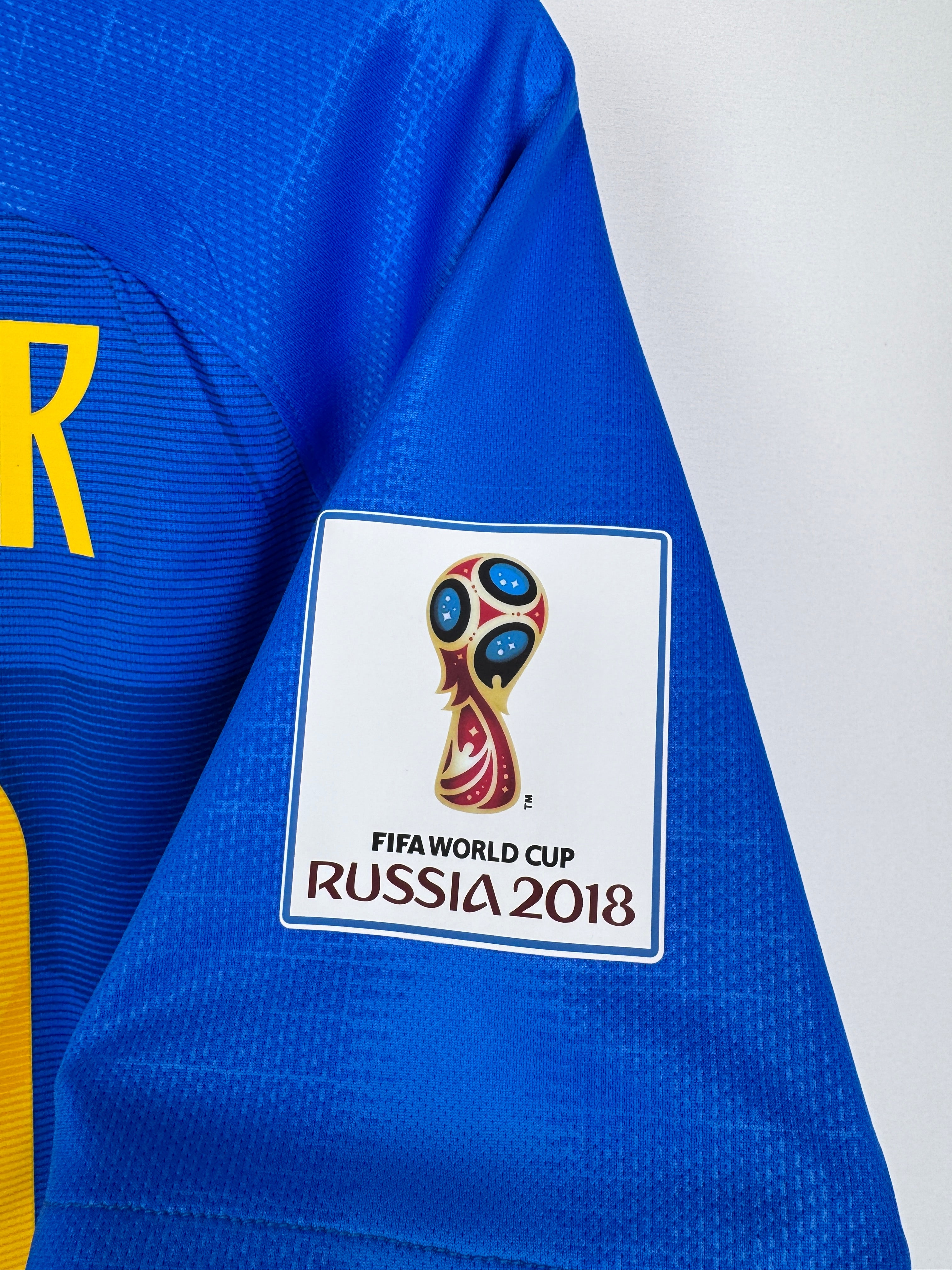 MAILLOT DE FOOTBALL BRÉSIL 2018 EXTÉRIEUR - NEYMAR JR #10 (M)