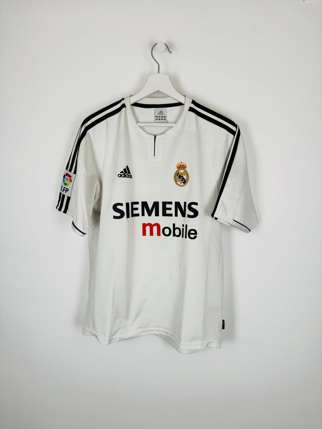 REAL MADRID 2003/2004 HOME FOOTBALL SHIRT - ZIDANE #5 (M)