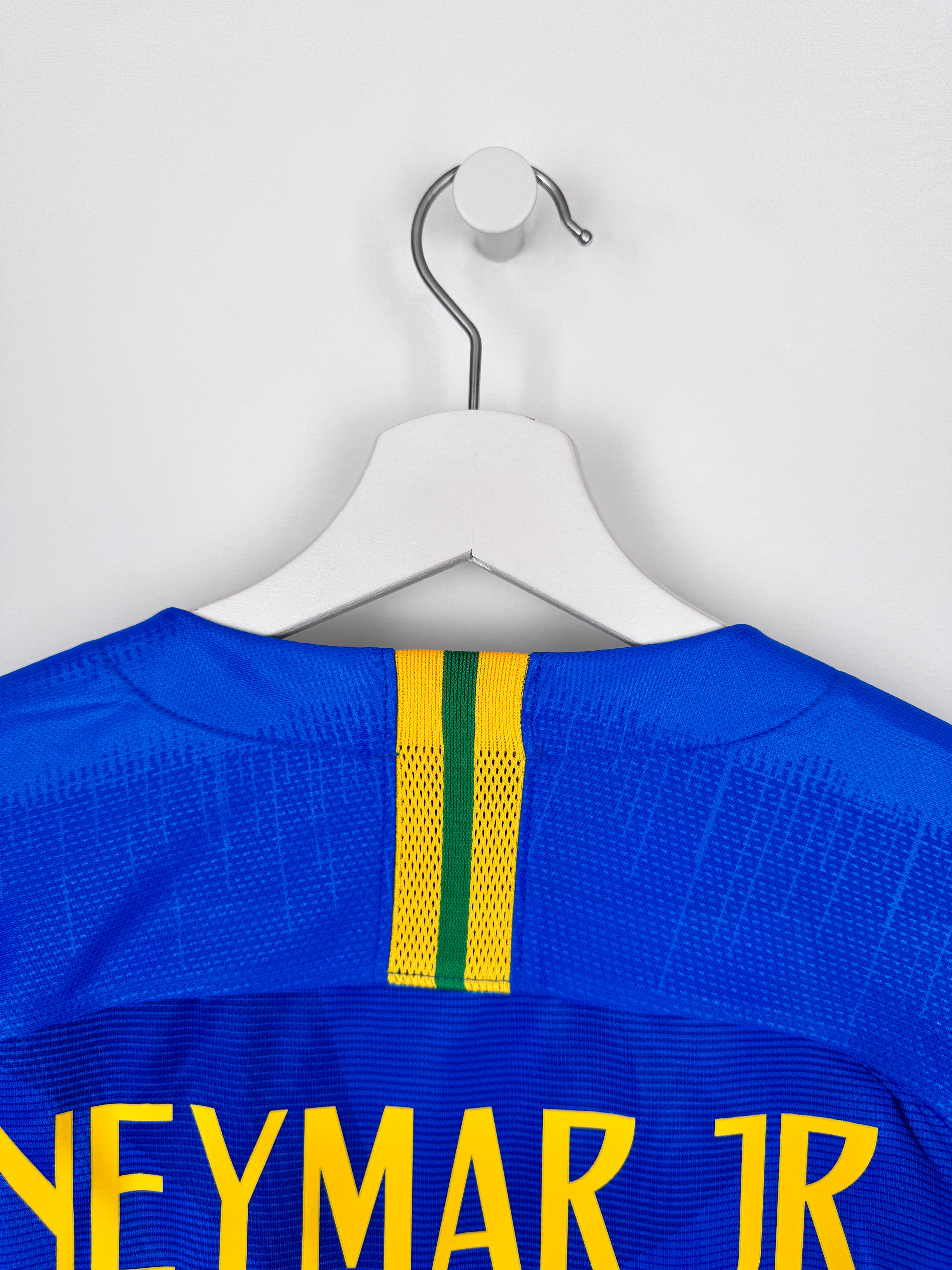 MAILLOT DE FOOTBALL BRÉSIL 2018 EXTÉRIEUR - NEYMAR JR #10 (M)
