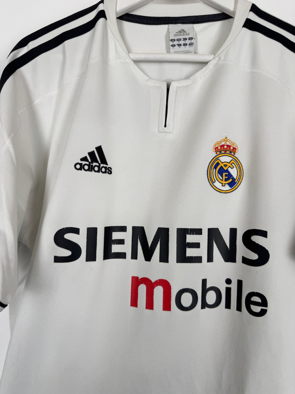 REAL MADRID 2003/2004 HOME FOOTBALL SHIRT - ZIDANE #5 (M)