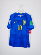 MAILLOT DE FOOTBALL BRÉSIL 2018 EXTÉRIEUR - NEYMAR JR #10 (M)