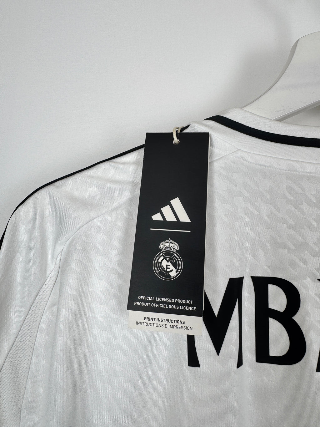 REAL MADRID 2024/2025 HOME FOOTBALL JERSEY NEW - MBAPPÉ #9 (L)